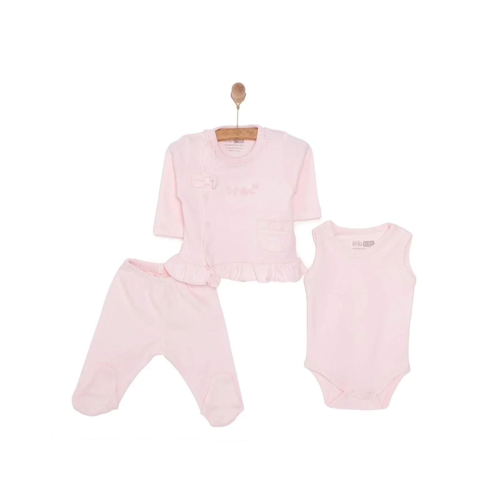 HelloBaby Girl 10 piece Newborn Set - Pink - Image 2