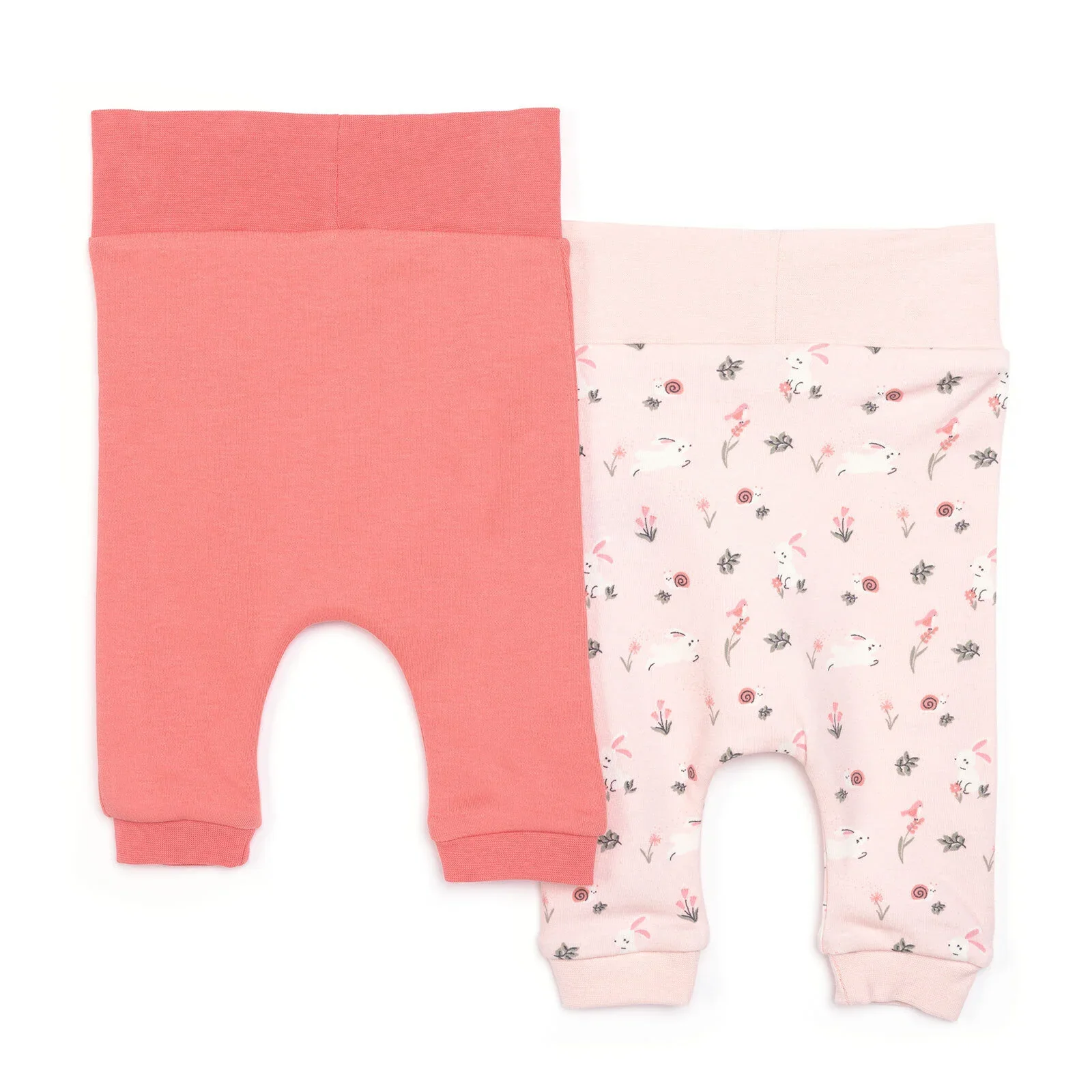 HelloBaby Girl 2 Piece Footles Bottom - Coral - Image 2