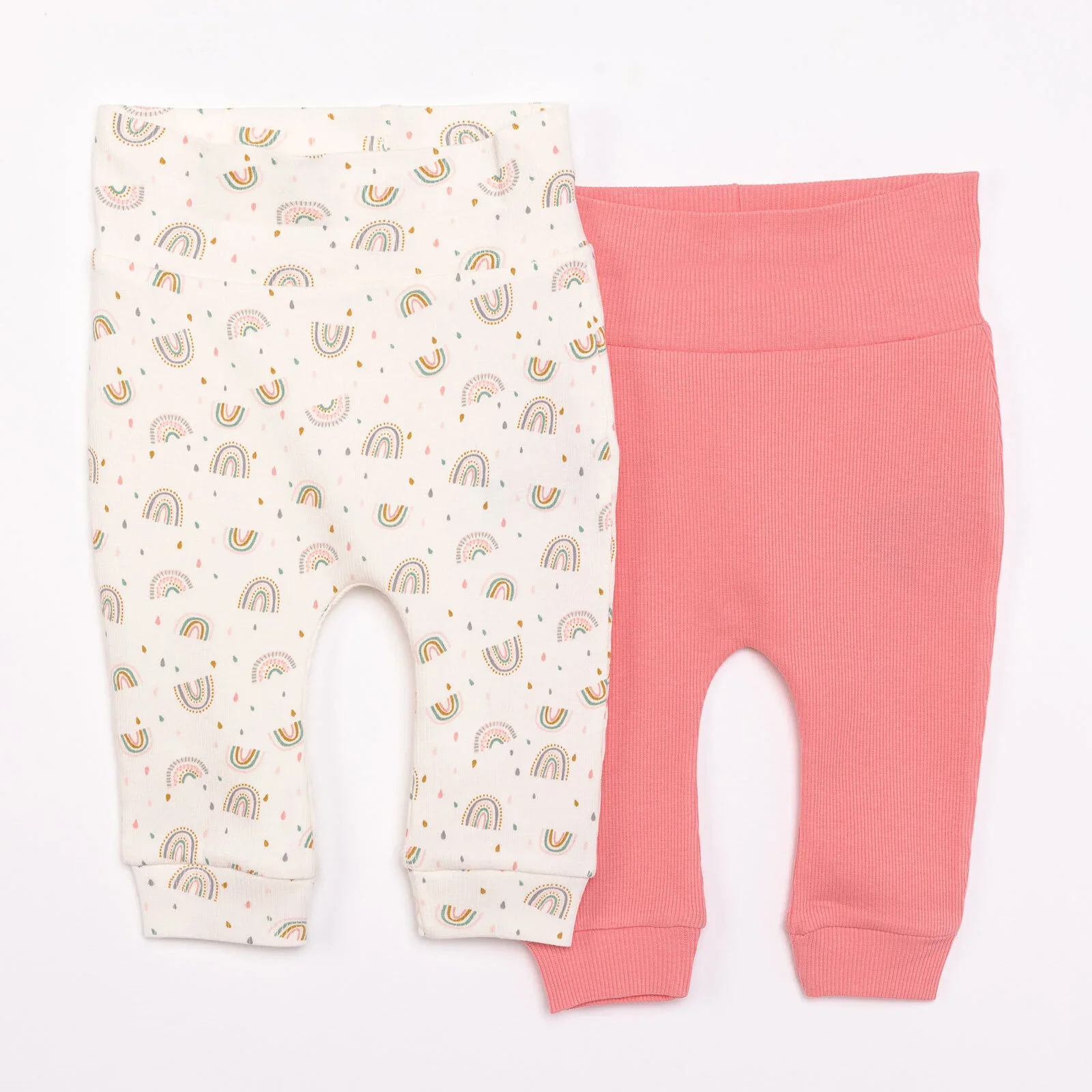 HelloBaby Baby Girl 2pcs Leggings - Light Pink - Image 7