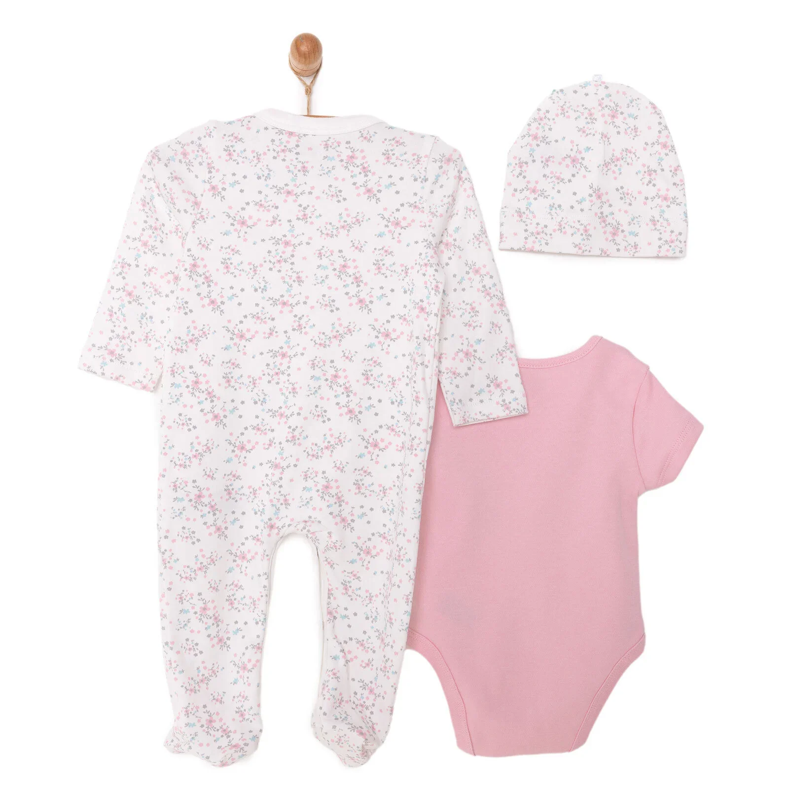 HelloBaby Girl Jumpsuit-Top-Hat - Ecru - Image 2