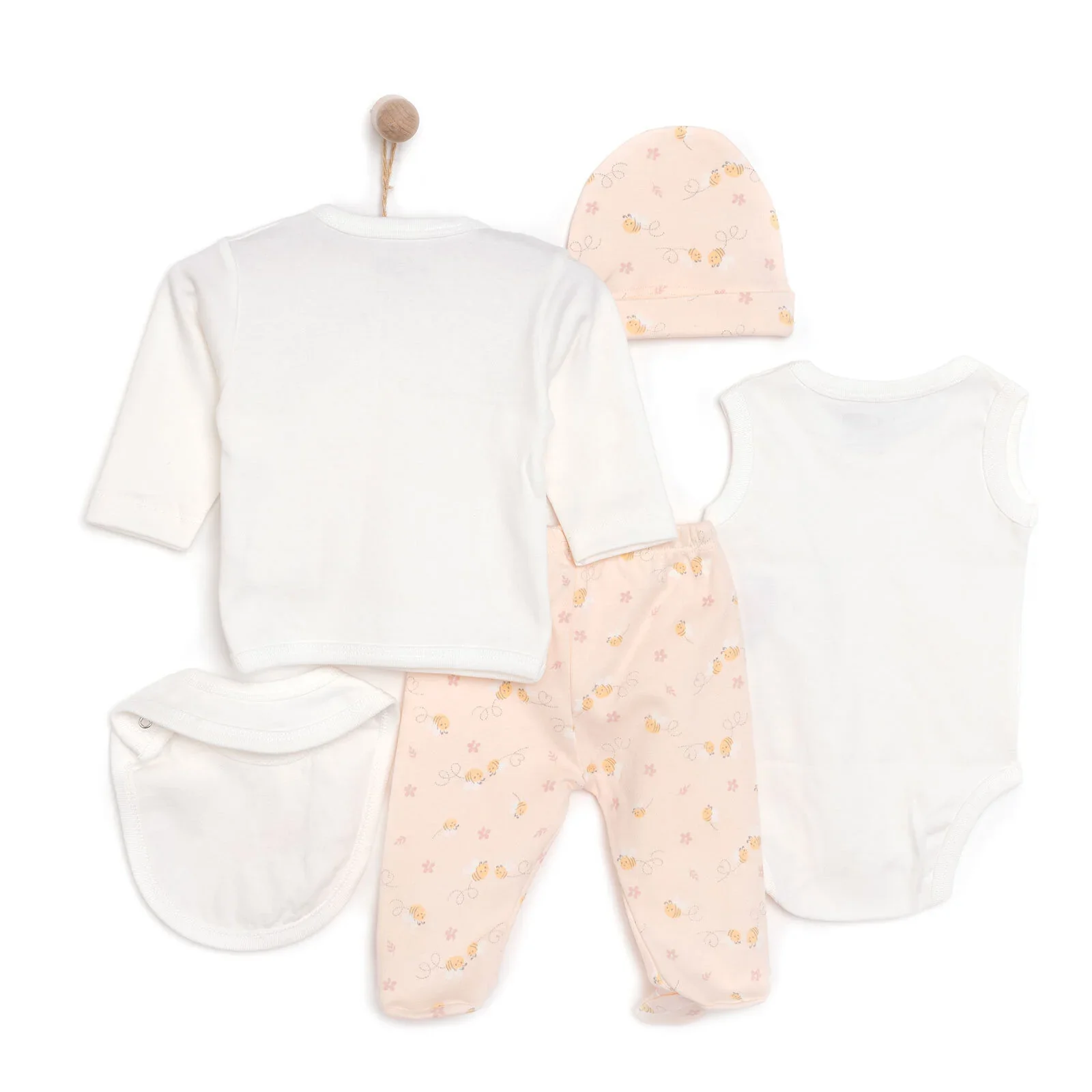 HelloBaby Girl 5 Piece Newborn Gift Set - Yellow - Image 2