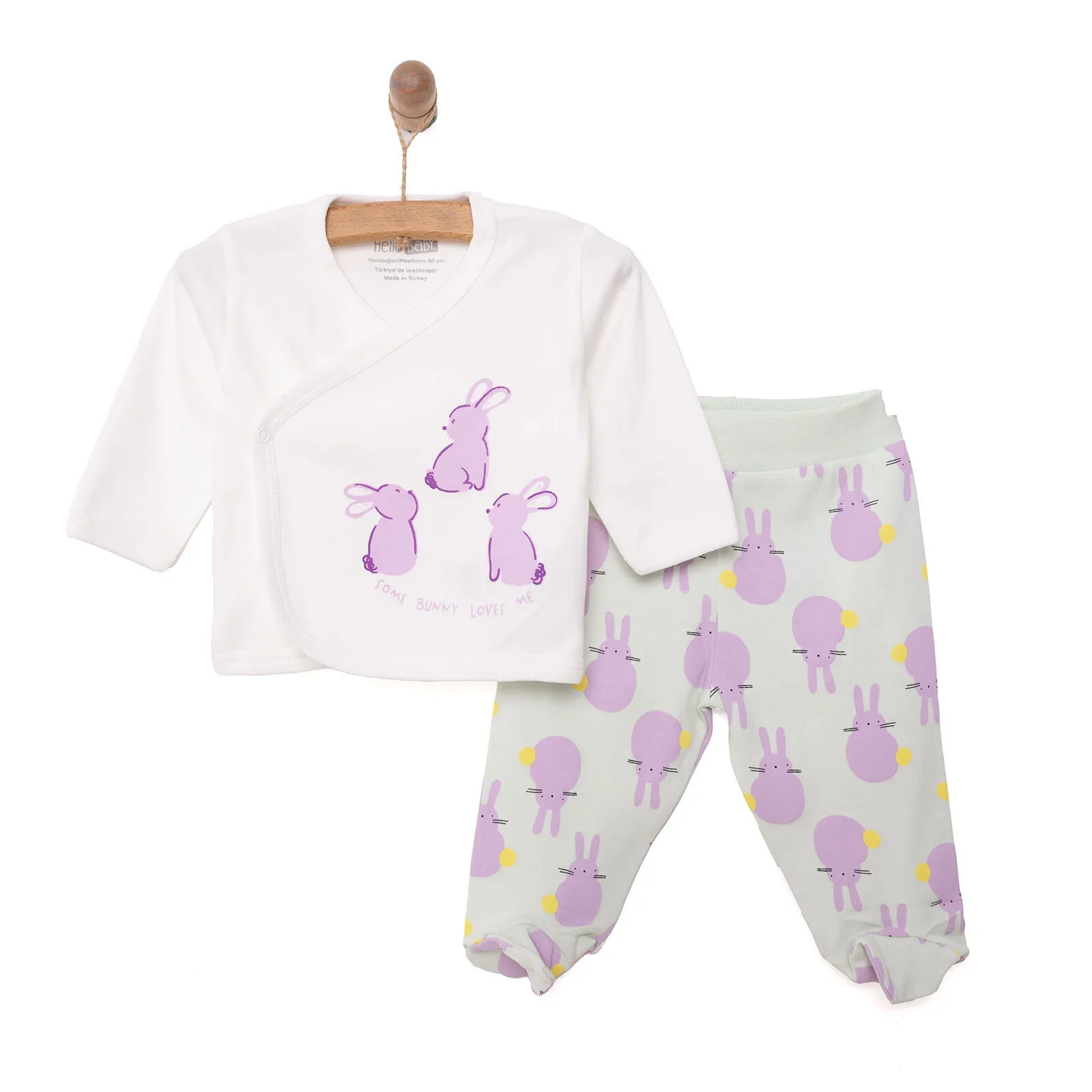 HelloBaby Girl 5 Piece Newborn Set - Ecru - Image 2