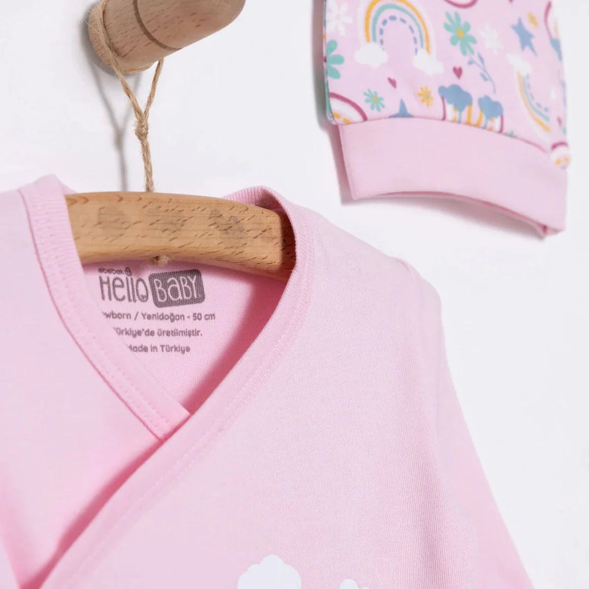 HelloBaby Girl 5 Piece Newborn Set - Light Pink - Image 5
