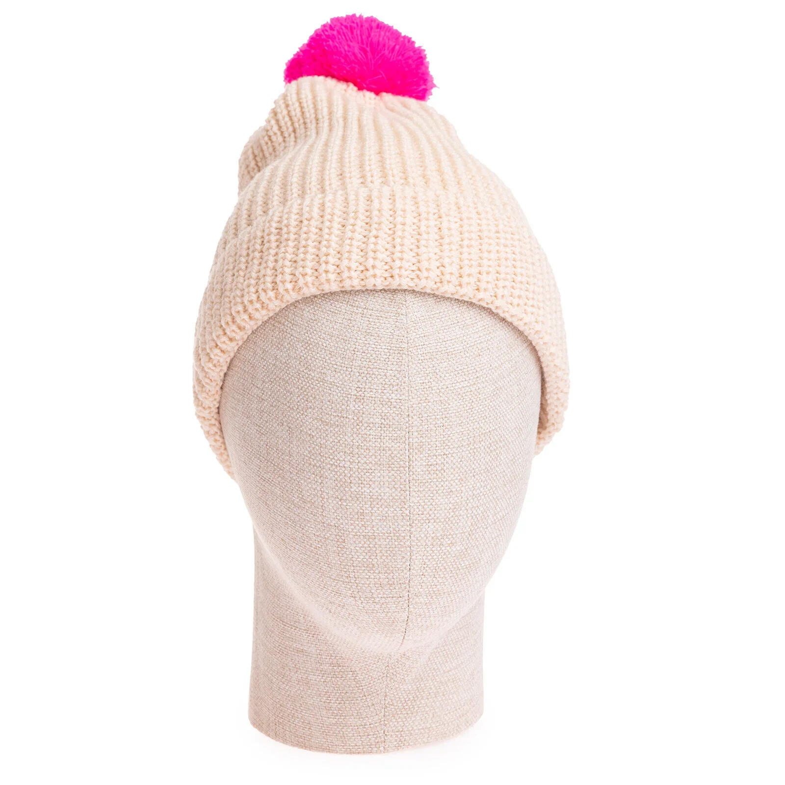 HelloBaby Girl Beanie - Ecru - Image 2