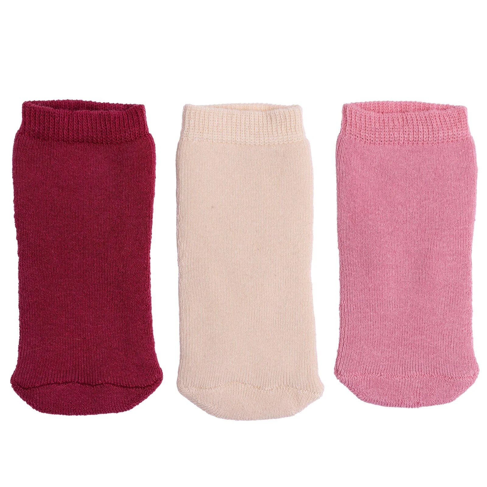 HelloBaby Girl Chenille Socks 3 Pack - Light Rose - Image 4