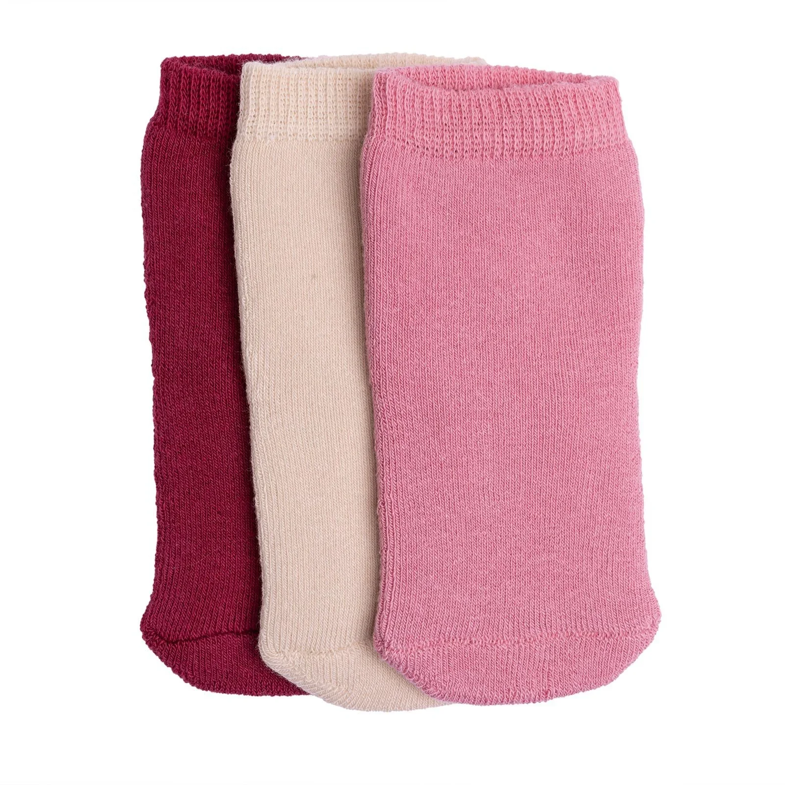 HelloBaby Girl Chenille Socks 3 Pack - Light Rose - Image 5