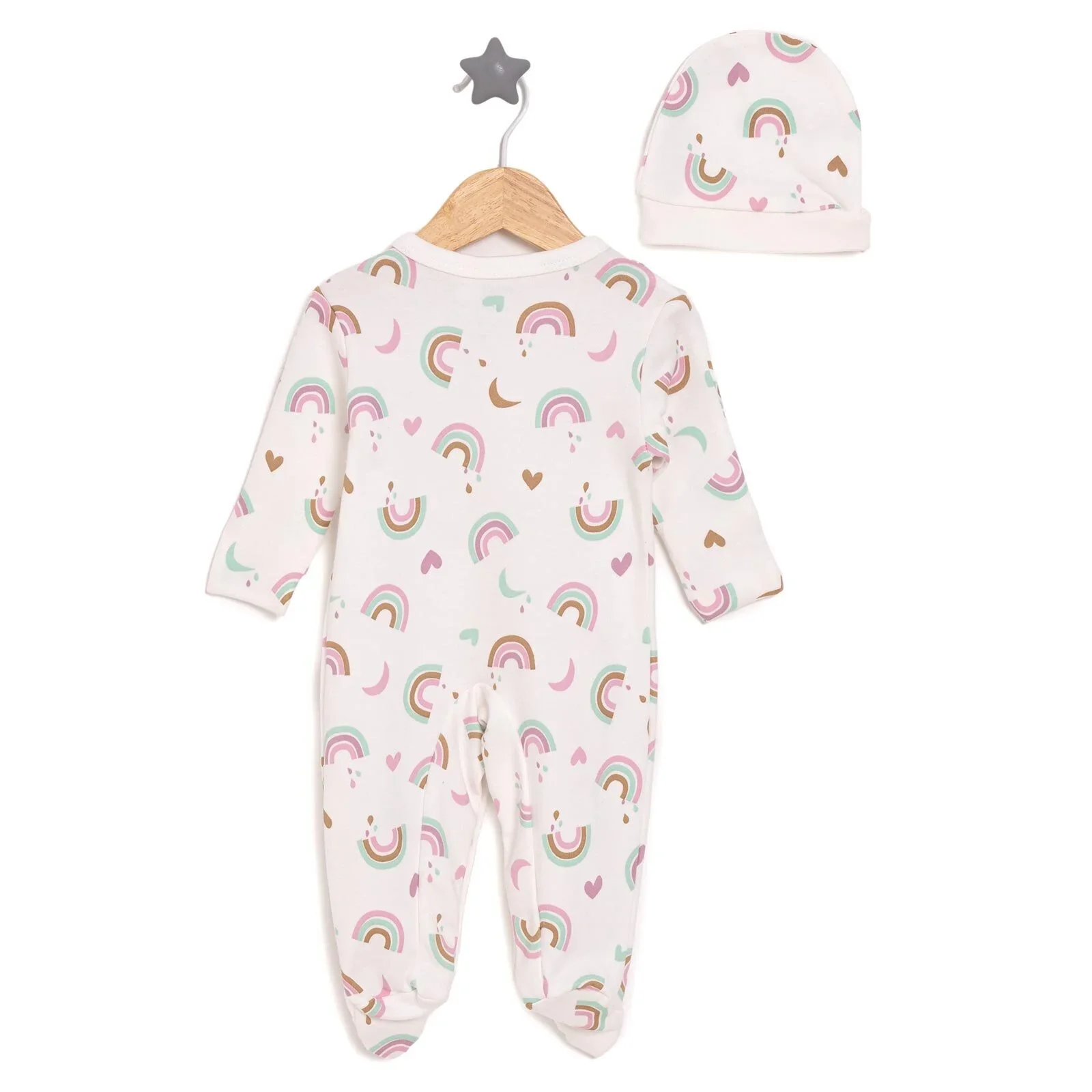 HelloBaby Girl Jumpsuit-Hat - Ecru - Image 2