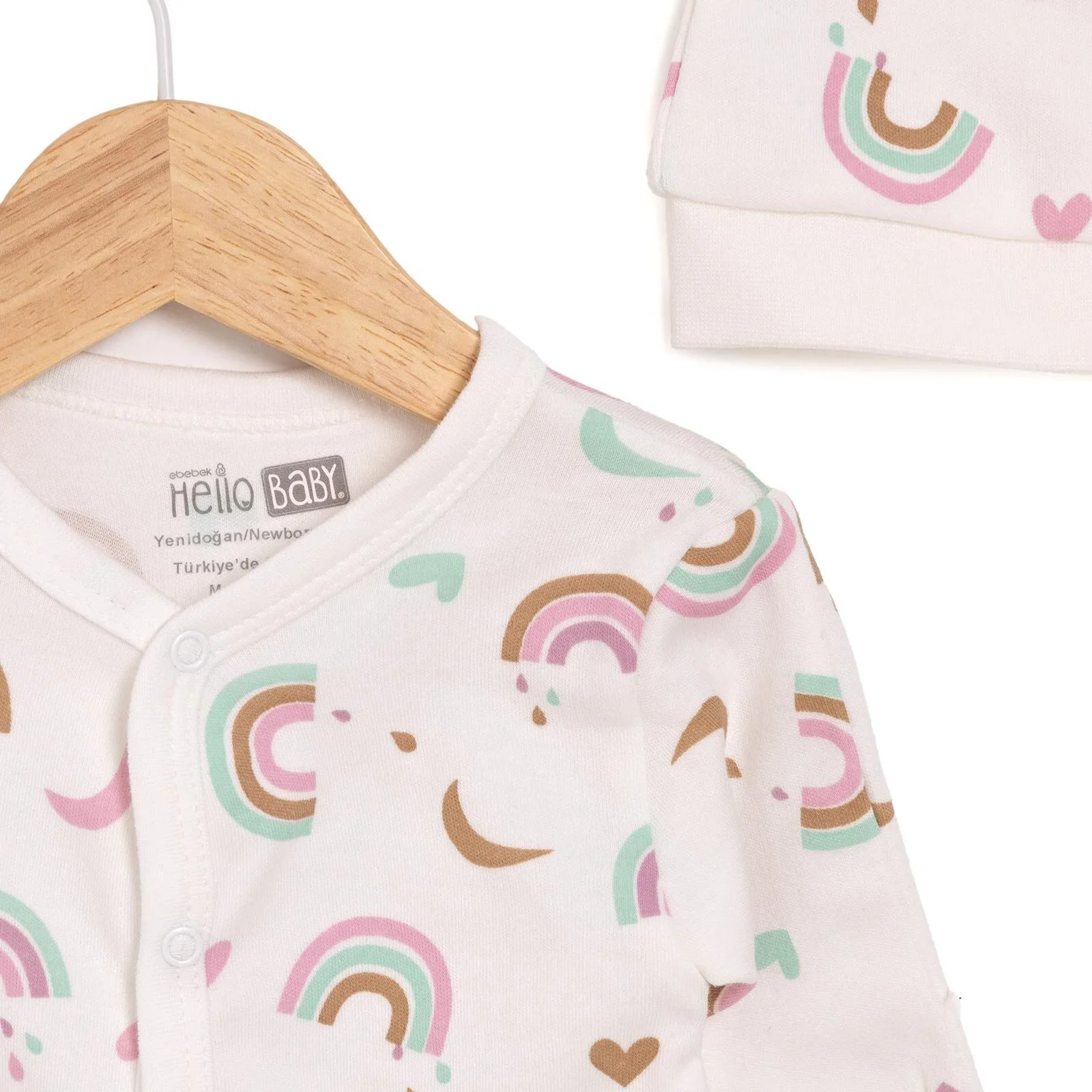 HelloBaby Girl Jumpsuit-Hat - Ecru - Image 4