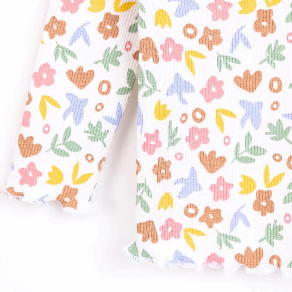 HelloBaby Girl Long Sleeve Pyjamas Set - Ecru - Image 5