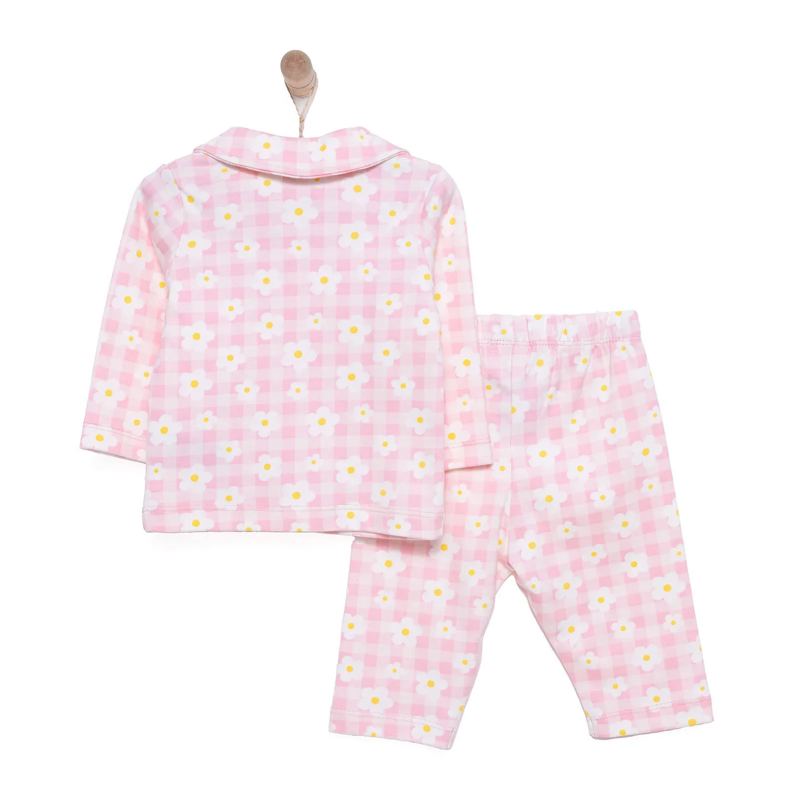 HelloBaby Girl Long Sleeve Pyjamas Set - Light Pink - Image 2