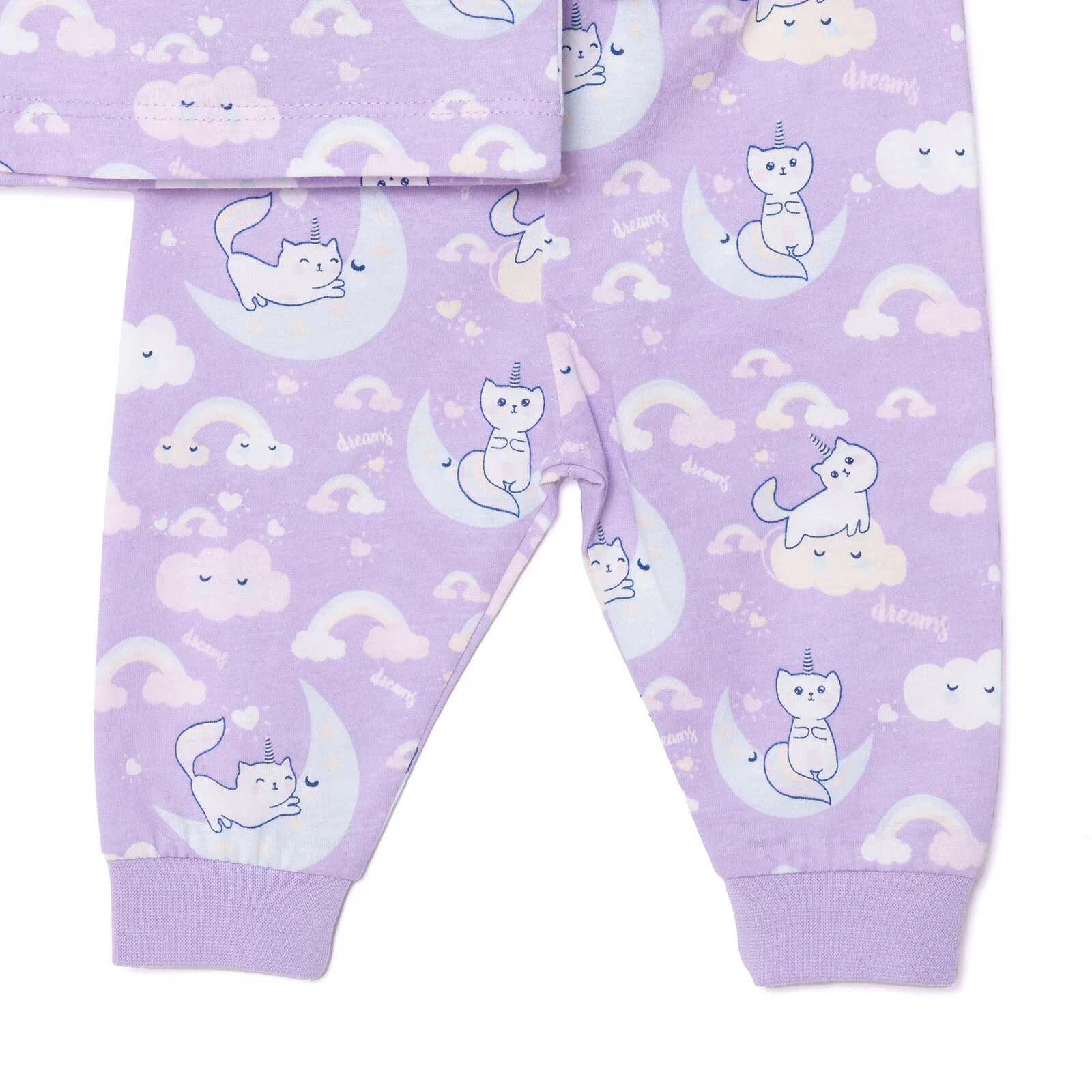 HelloBaby Girl Long Sleeve Pyjamas Set - Purple - Image 4