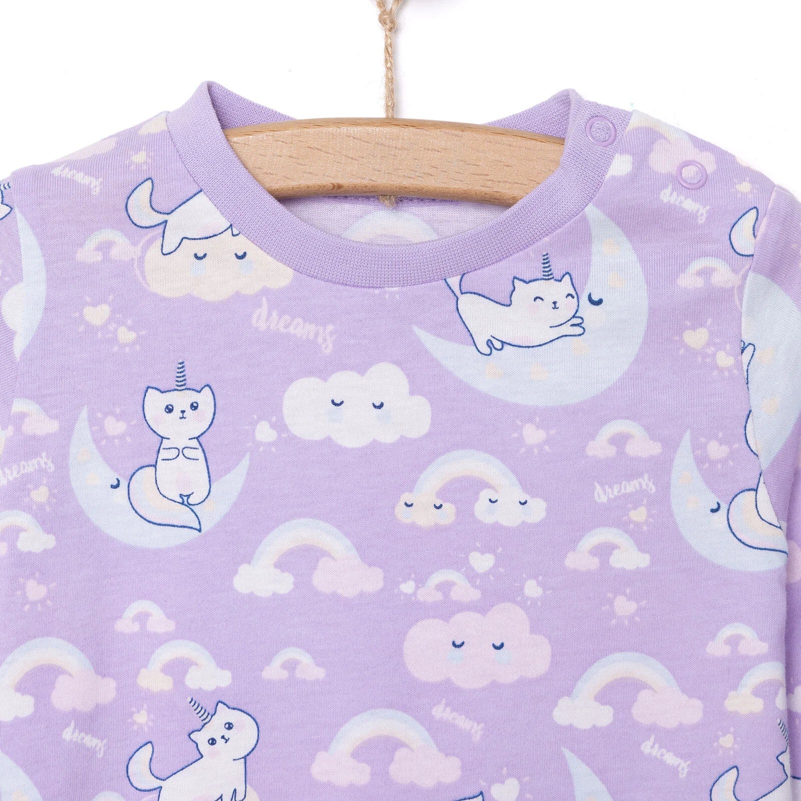 HelloBaby Girl Long Sleeve Pyjamas Set - Purple - Image 5