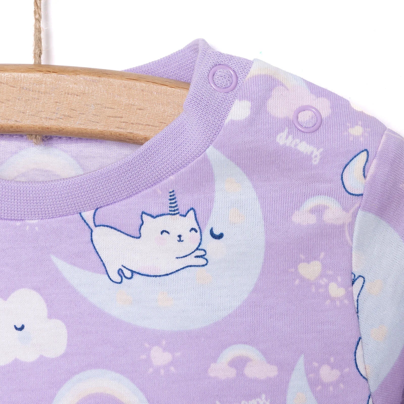 HelloBaby Girl Long Sleeve Pyjamas Set - Purple - Image 8