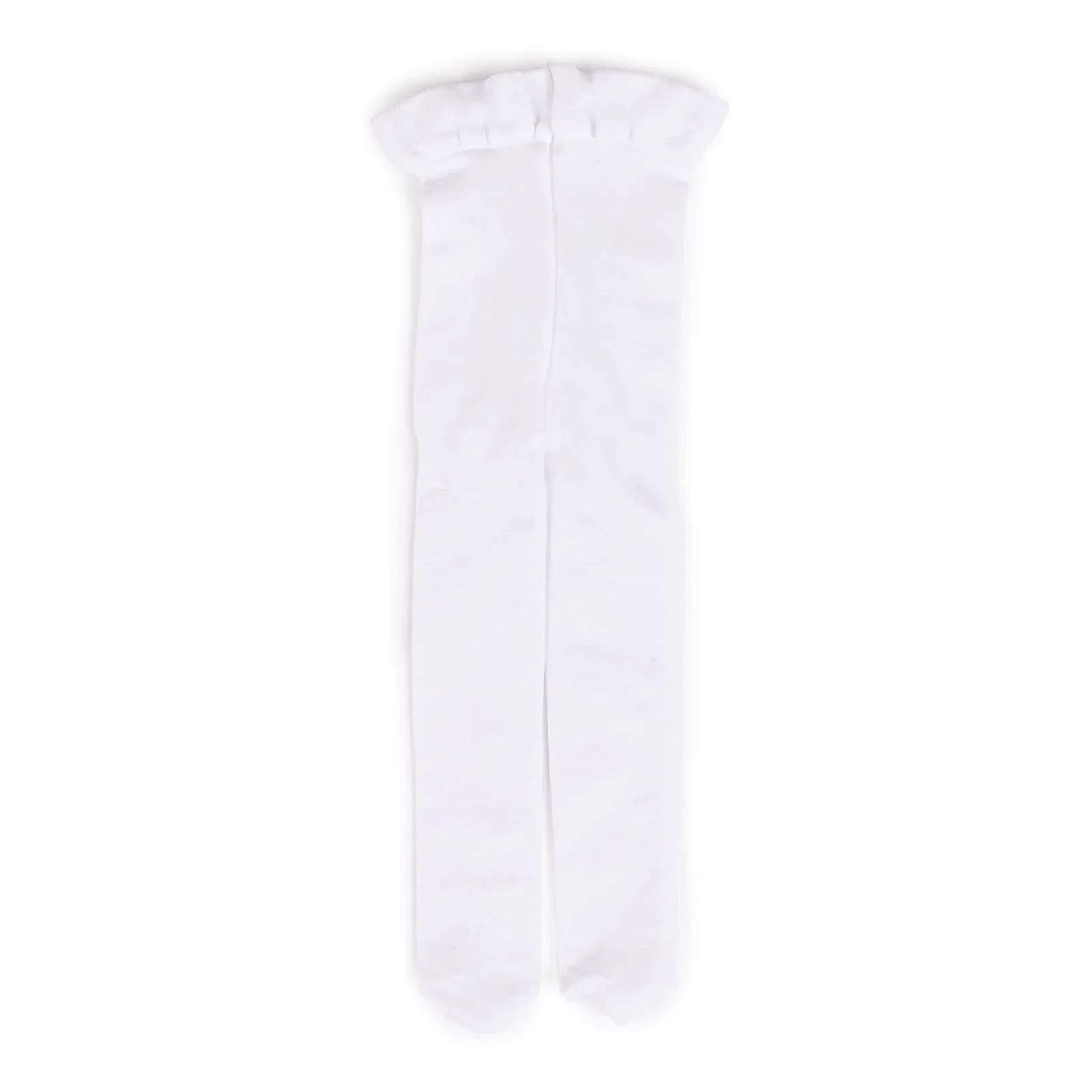 HelloBaby Girls Fine Tights Cotton Rich - White - Image 4