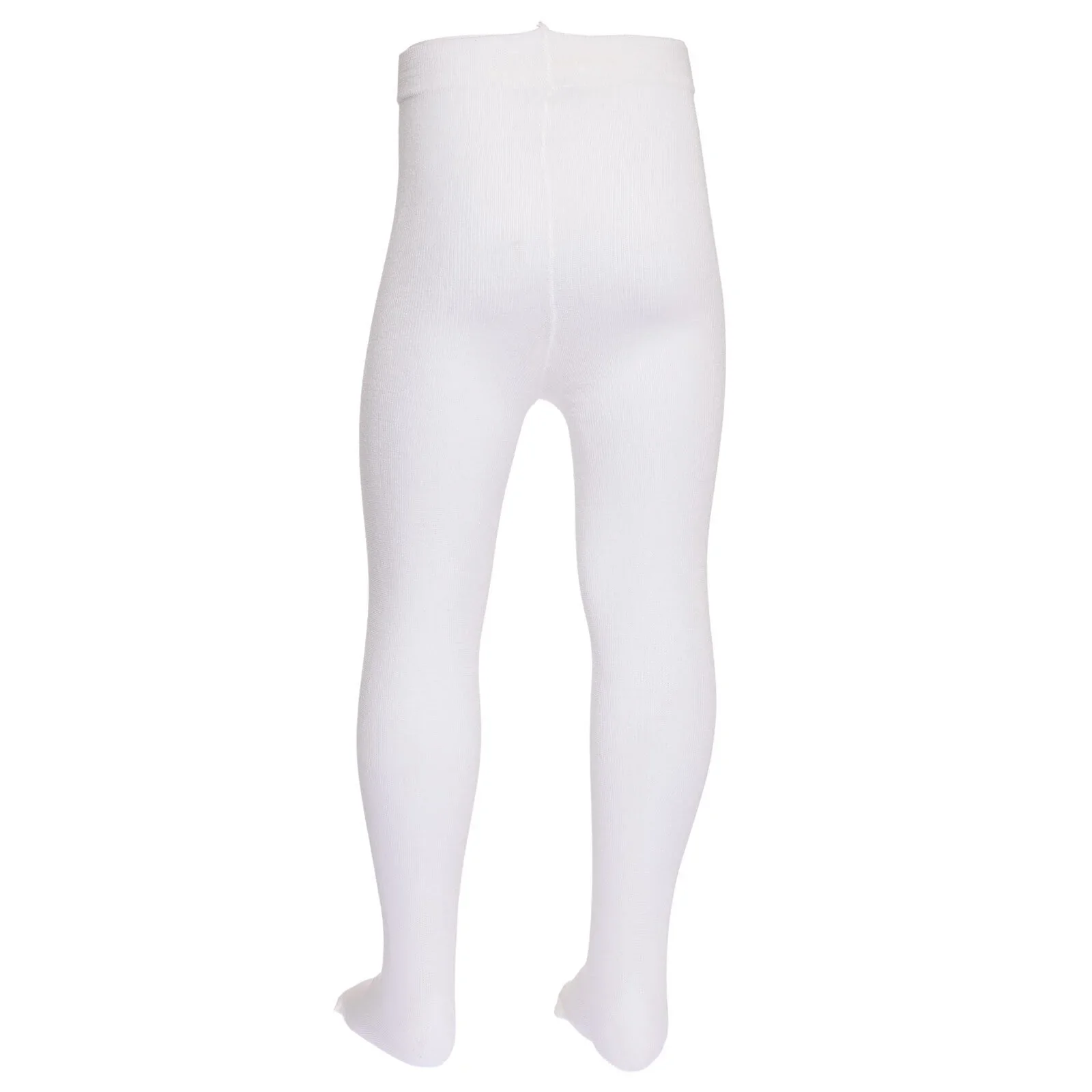 HelloBaby Girls Fine Tights Cotton Rich - White - Image 6