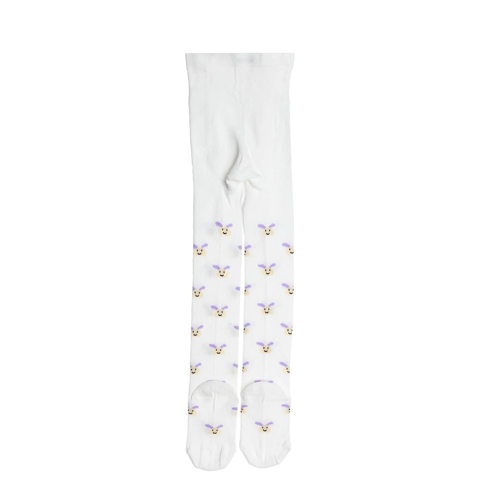 HelloBaby Girls Tights Cotton Rich - Ecru - Image 3
