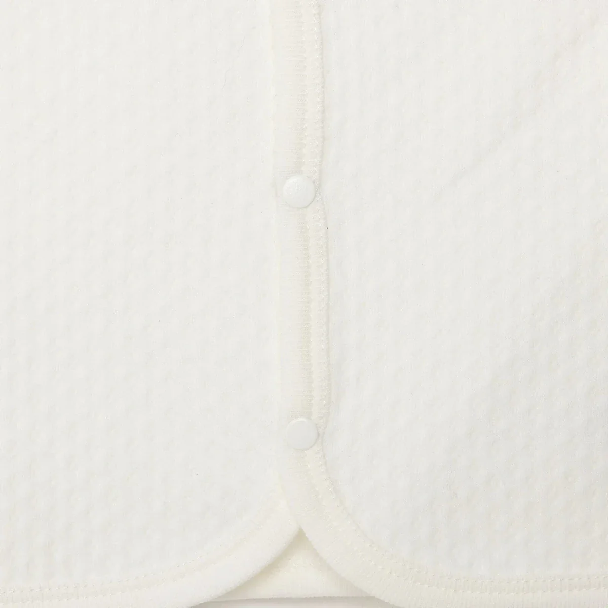 HelloBaby Girl Quilted Vest - Ecru - Image 7