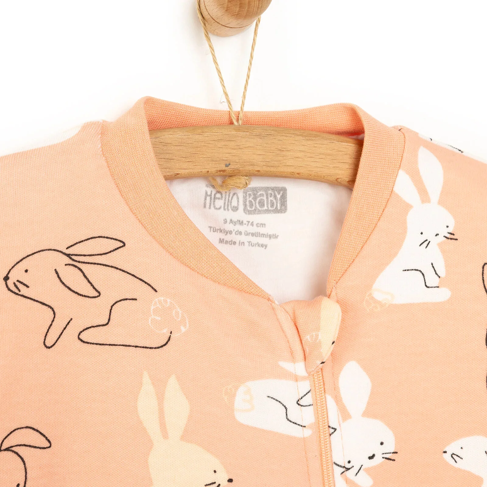HelloBaby Girl Sleepsuit - Light Pink - Image 4