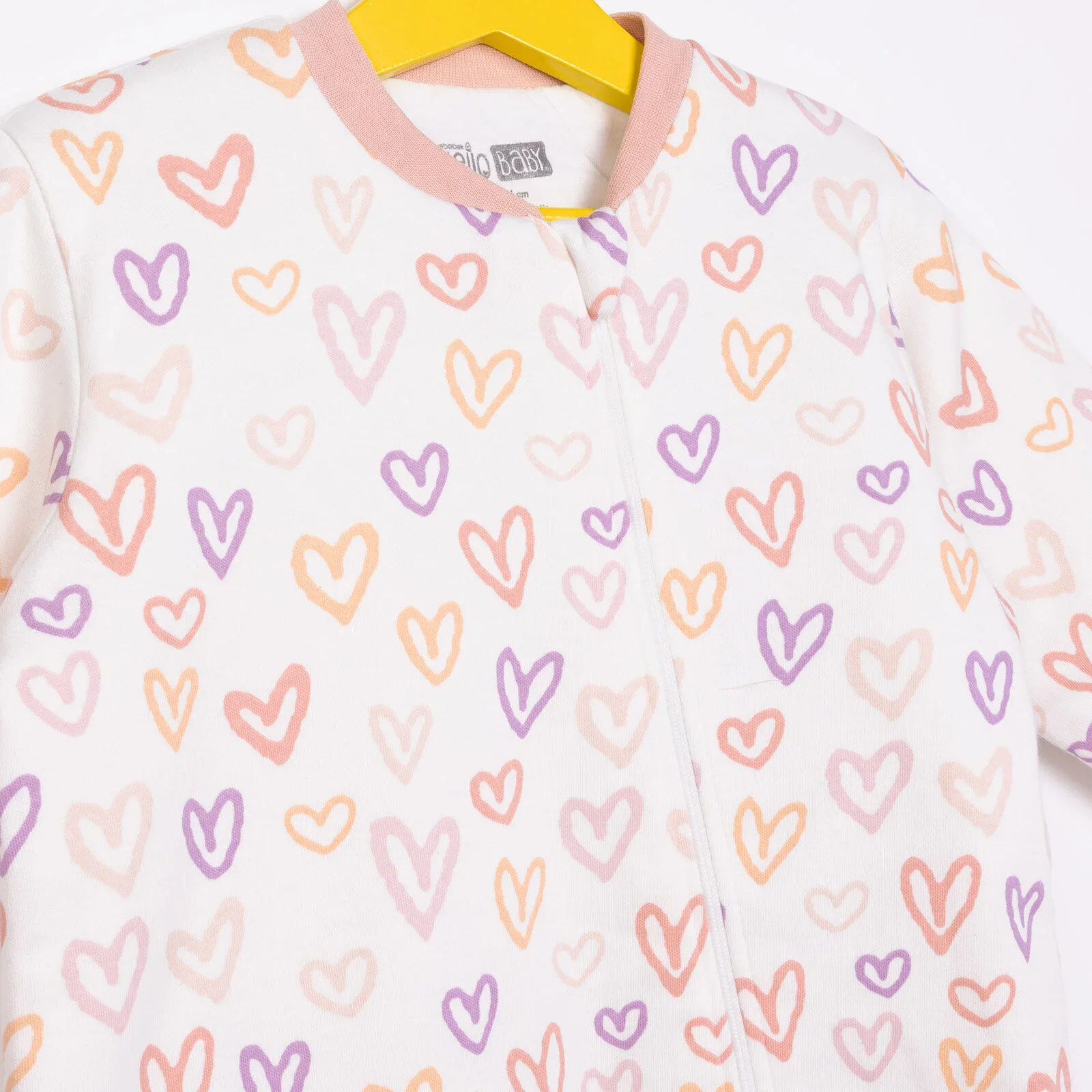 HelloBaby Girl Sleepsuit - Light Pink - Image 3