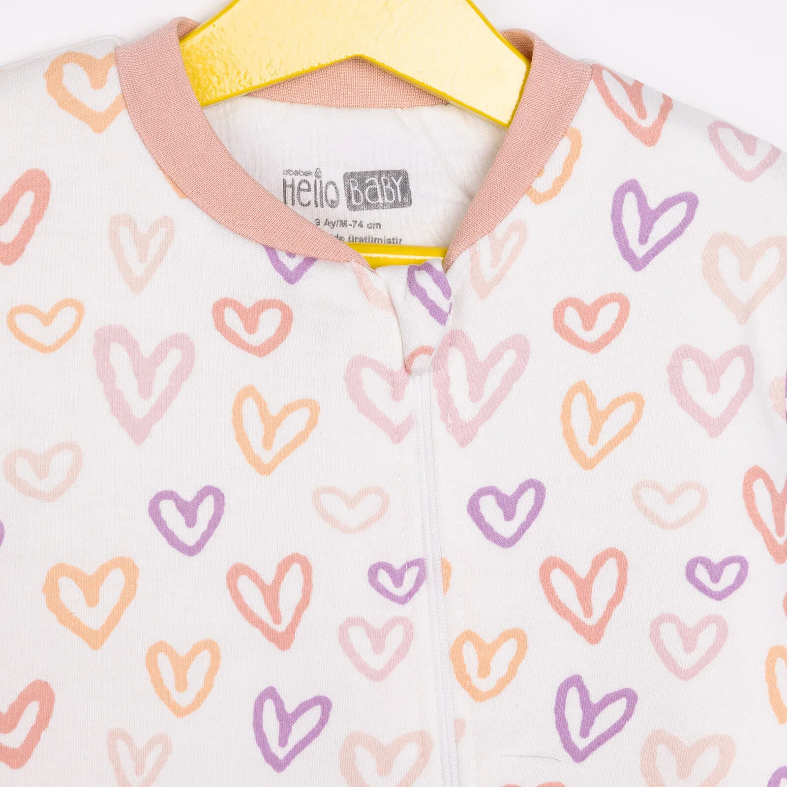 HelloBaby Girl Sleepsuit - Light Pink - Image 4
