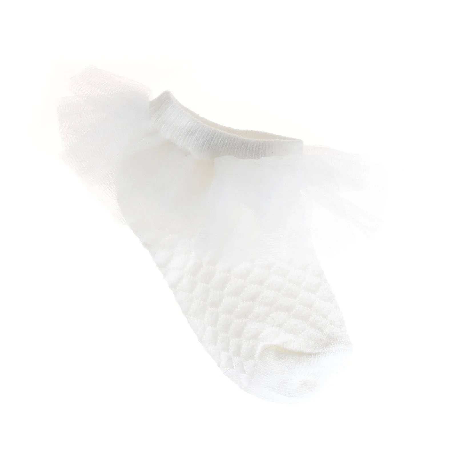 HelloBaby Girl Socks with Lace - White - Image 2