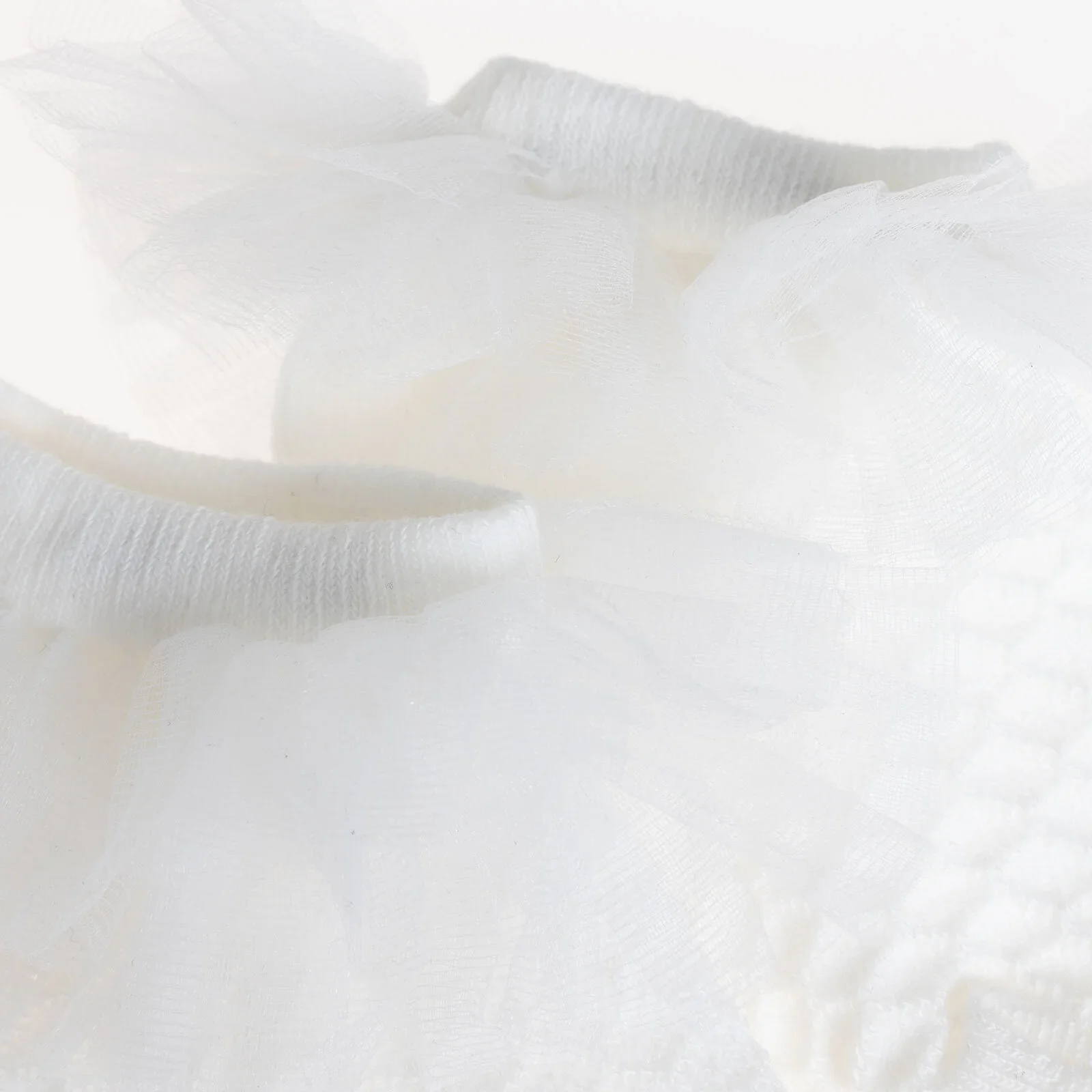 HelloBaby Girl Socks with Lace - White - Image 4