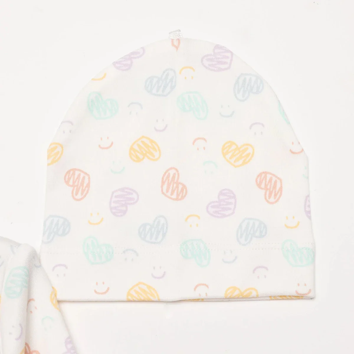 HelloBaby Girl Wrapover Top-Hat-Footed Bottom - Ecru - Image 4