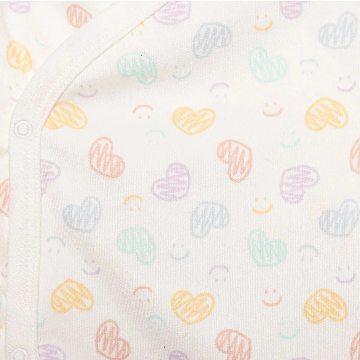 HelloBaby Girl Wrapover Top-Hat-Footed Bottom - Ecru - Image 6