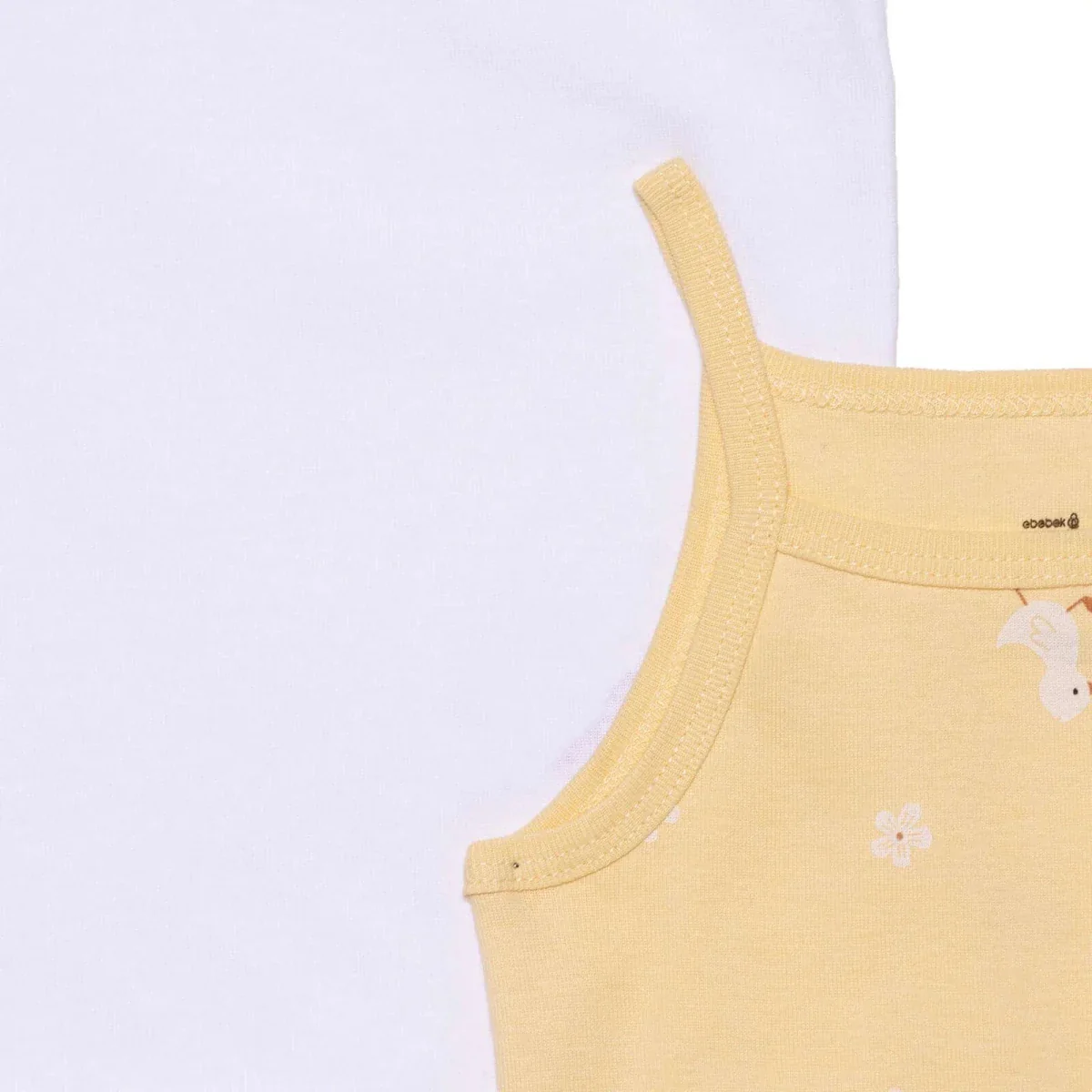 HelloBaby Girls Pack of 2 Vests - Yellow - Image 4