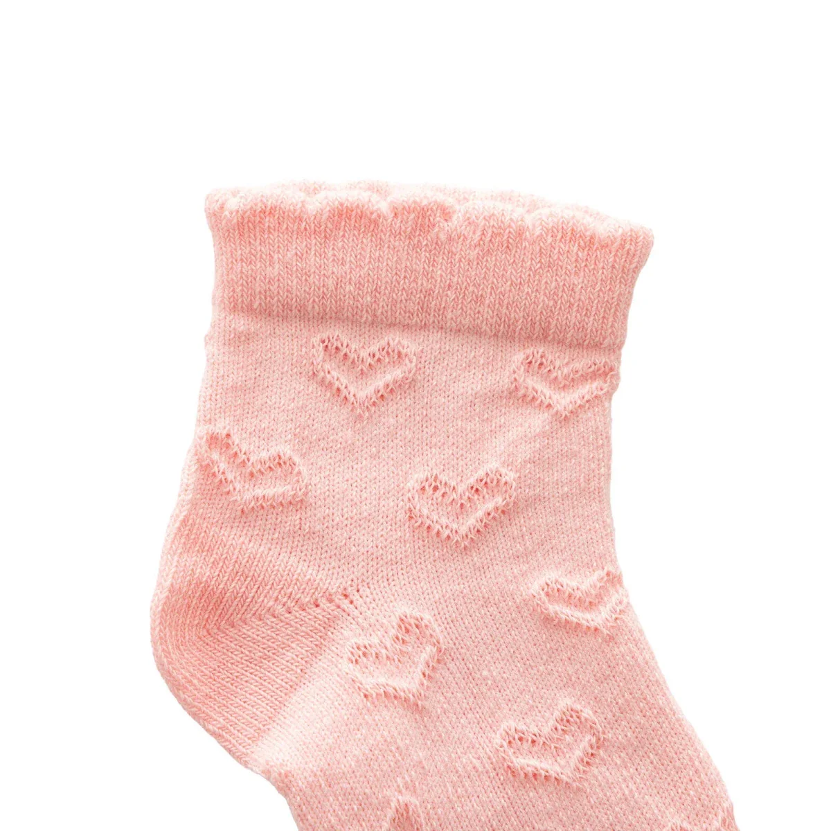 HelloBaby Girls Pack of 3 Ankle Socks Striped Cotton Rich - Ecru - Image 5