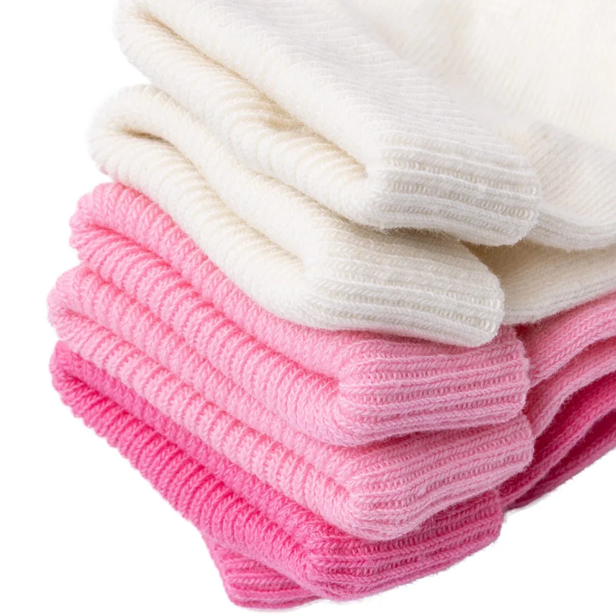 HelloBaby Girls Pack of 3 Baby Socks Cotton Rich - Pink - Image 3