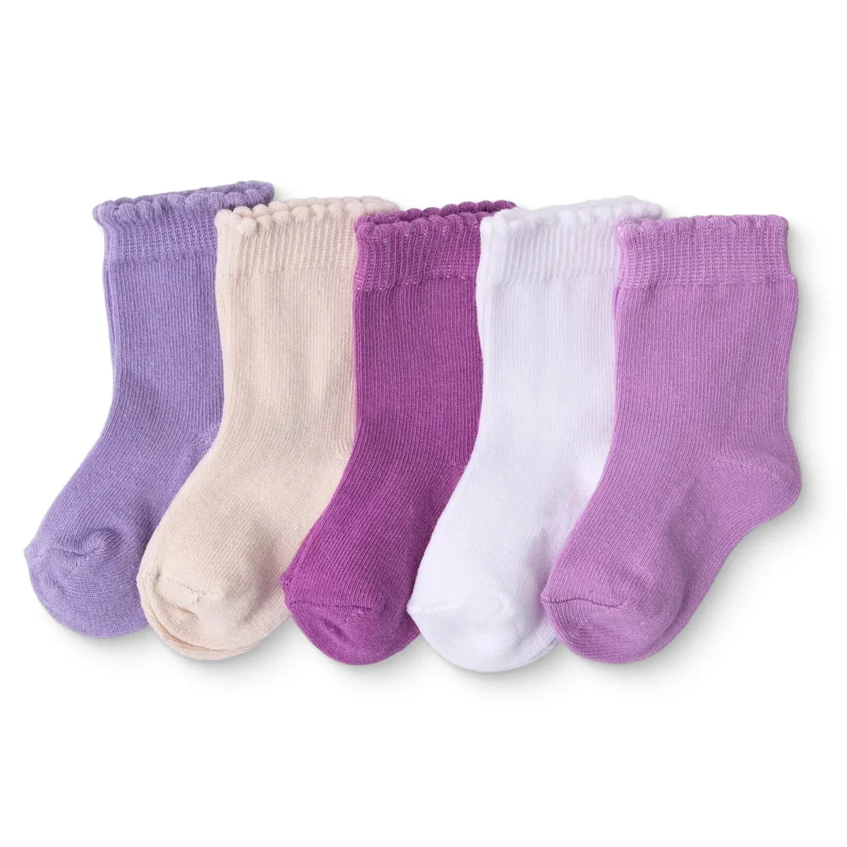 HelloBaby Girls Pack of 5 Ankle Socks Dinosaur Print Cotton Rich - Pink - Image 2