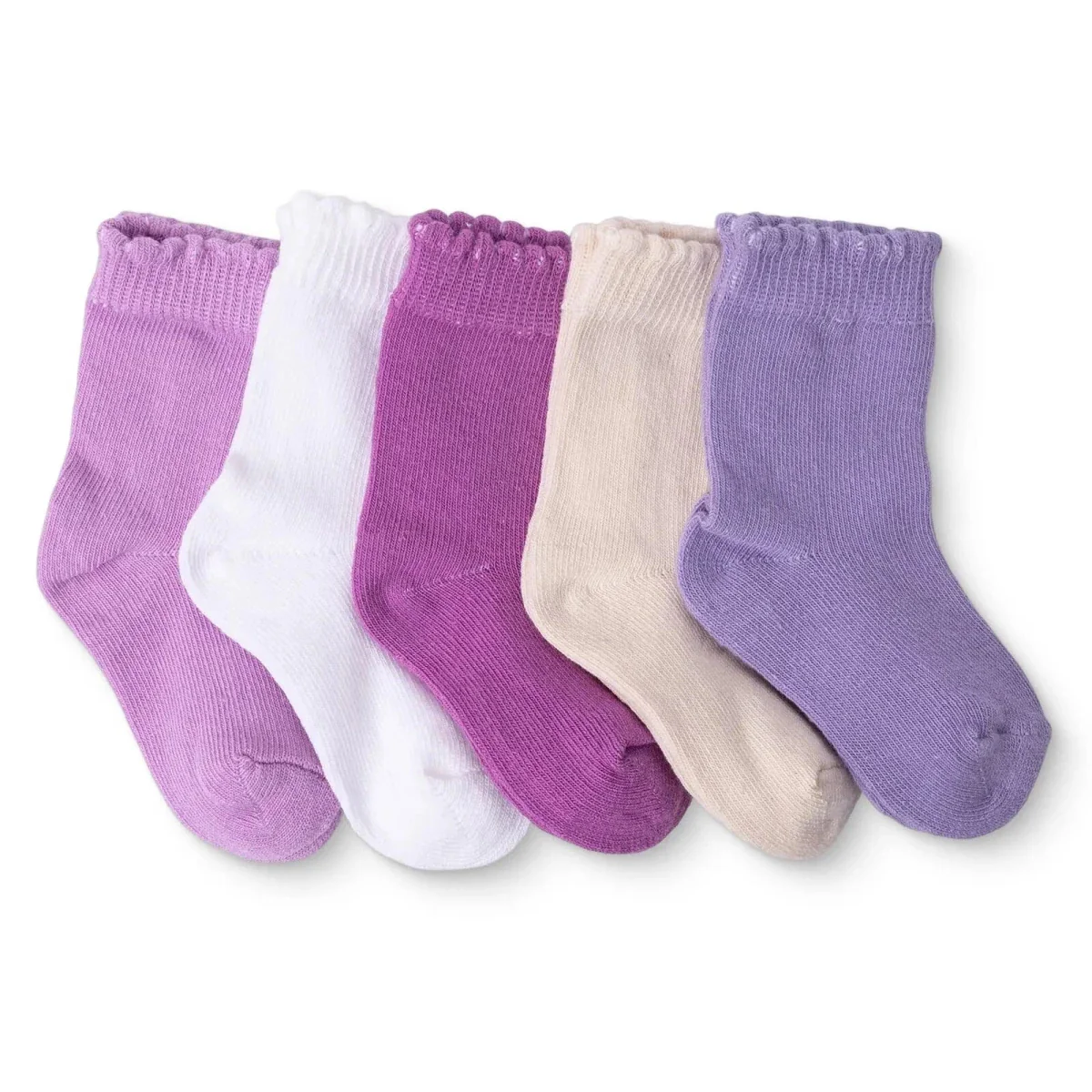 HelloBaby Girls Pack of 5 Ankle Socks Dinosaur Print Cotton Rich - Pink - Image 3