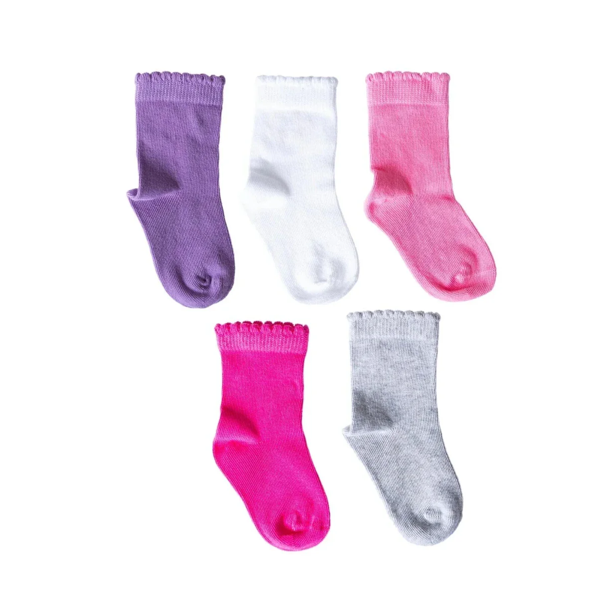 HelloBaby Girls 5-Pack Socks Sky - Pink - Image 2