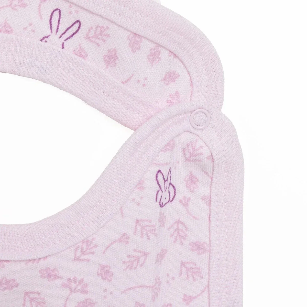 HelloBaby Girls 5-Piece Newborn Hospital Box Set Animal Print Snap Fastening Envelope Neck Full Leng - Ecru - Image 8