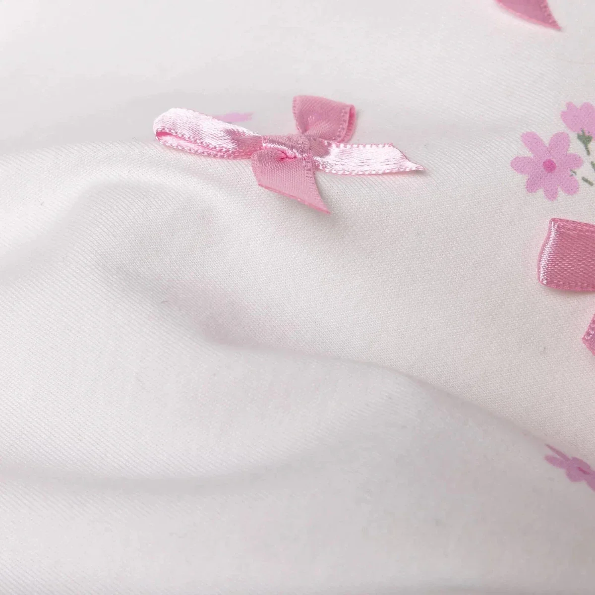 HelloBaby Girls Blouse Flower Garden Crew Neck Short Sleeve - Ecru - Image 5