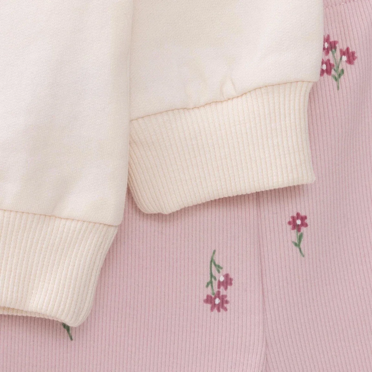 HelloBaby Girls Blouse-Leggings Enjoy Bear Long Leg Long Sleeve - Ecru - Image 5