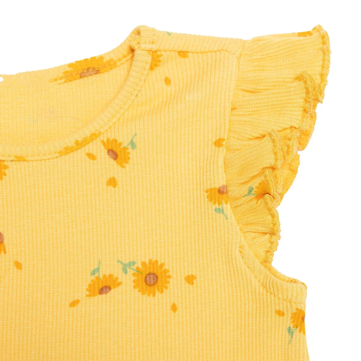 HelloBaby Girls Blouse-Leggings Flower - Yellow Printed - Image 4