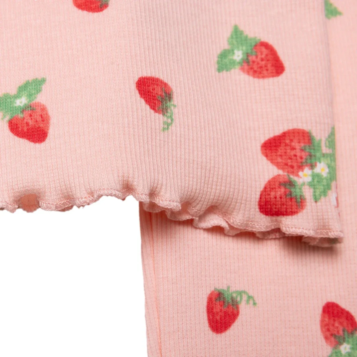 HelloBaby Girls Blouse & Leggings Set Cherry Print Berry Belle Crew Neck Full Length Short Sleeve - Pink Printed - Image 5
