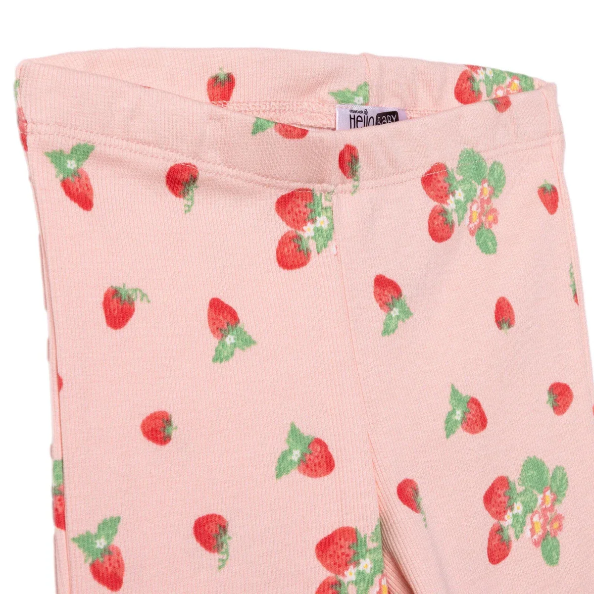 HelloBaby Girls Blouse & Leggings Set Cherry Print Berry Belle Crew Neck Full Length Short Sleeve - Pink Printed - Image 6
