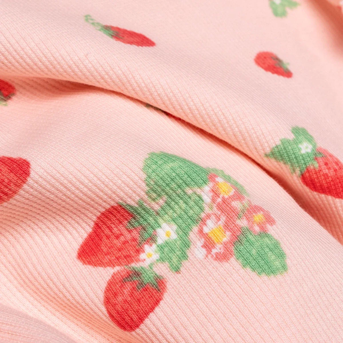 HelloBaby Girls Blouse & Leggings Set Cherry Print Berry Belle Crew Neck Full Length Short Sleeve - Pink Printed - Image 7