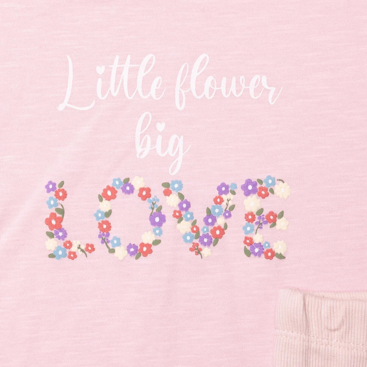 HelloBaby Girls Blouse & Leggings Set Text Print Pastel Dreams Crew Neck Full Length Short Sleeve - Pink - Image 4