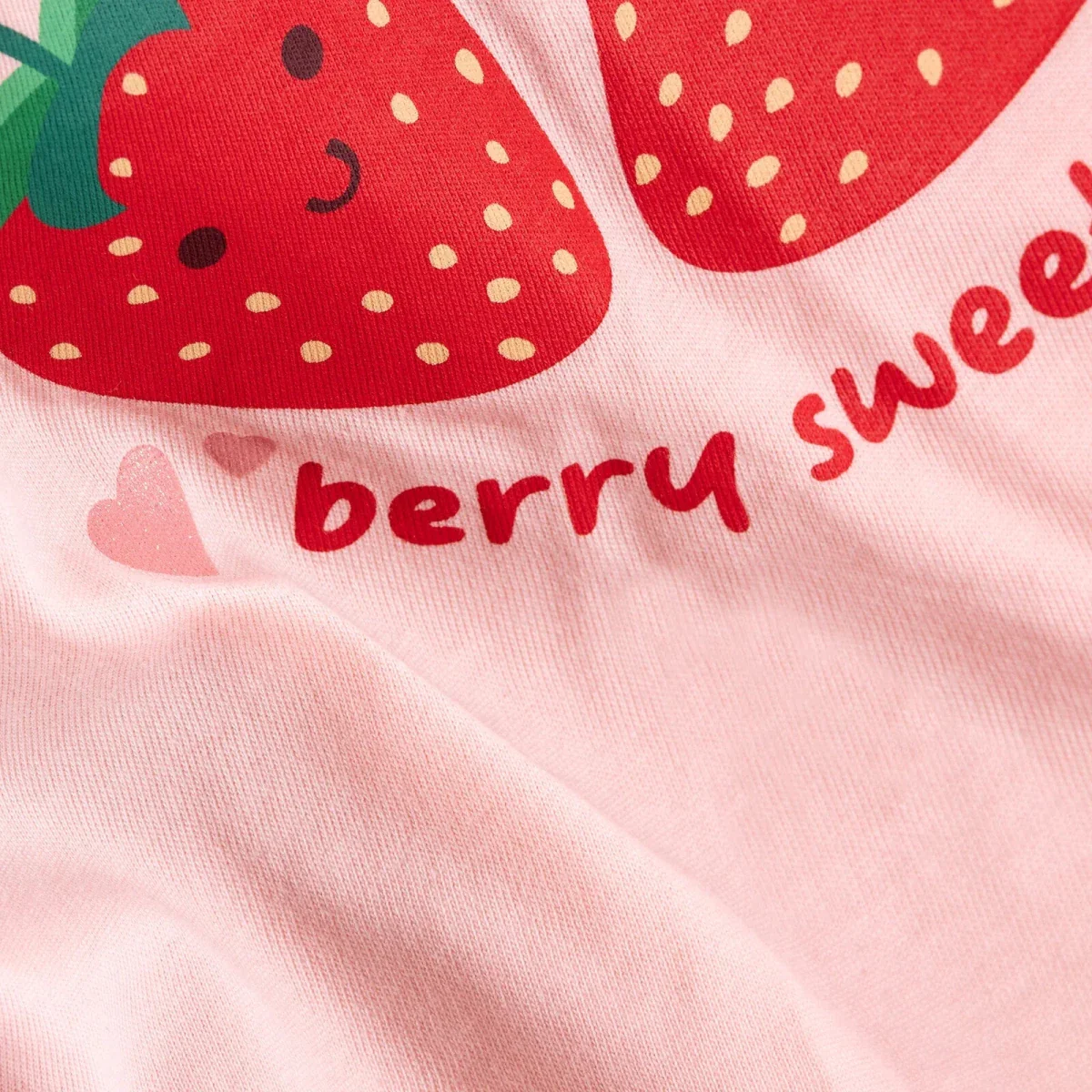 HelloBaby Girls Blouse & Shorts Set Strawberry Print Berry Belle Crew Neck Short Length Short Sleeve - Pink - Image 8
