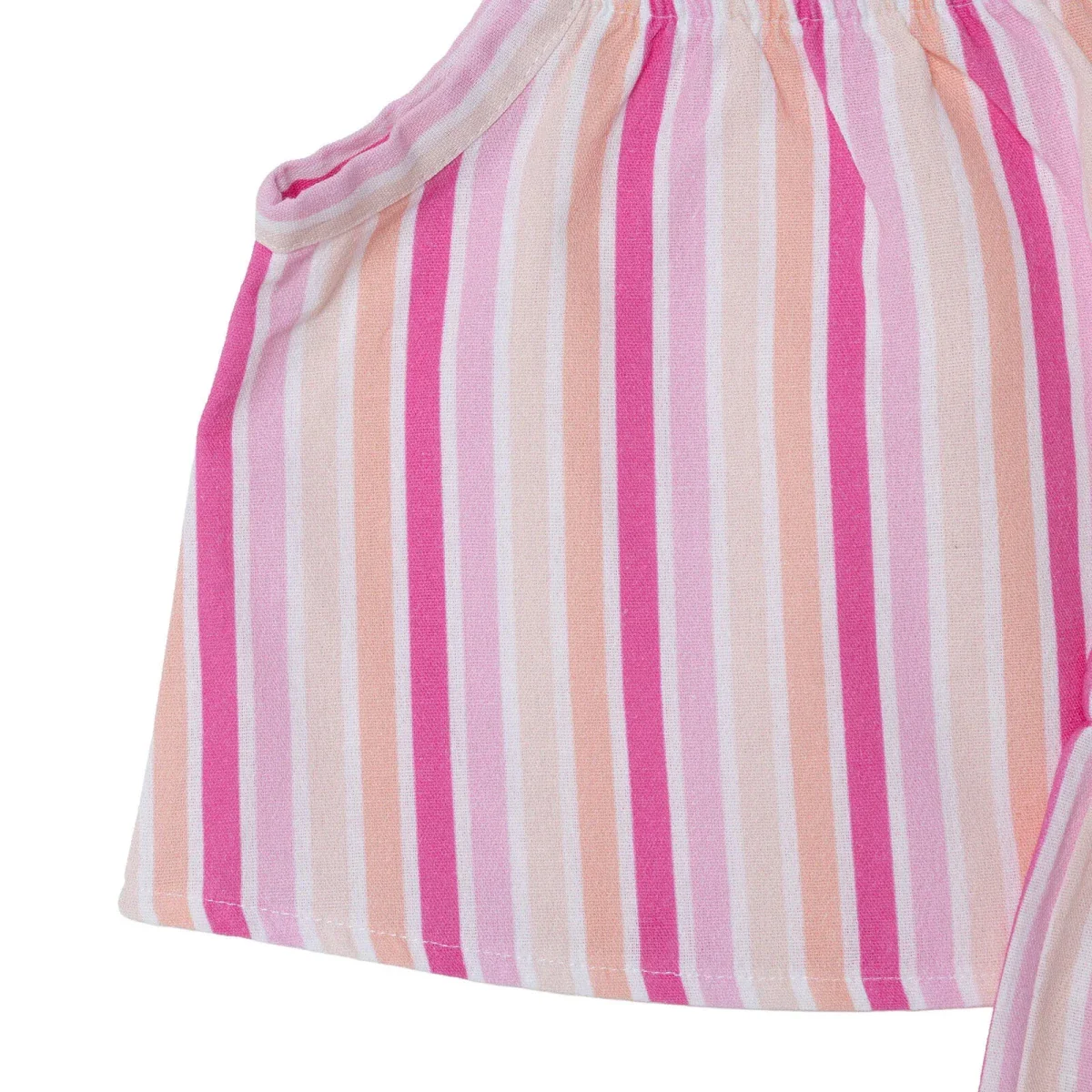 HelloBaby Girls Blouse-Shorts Striped Styled Collar - Pink Printed - Image 7