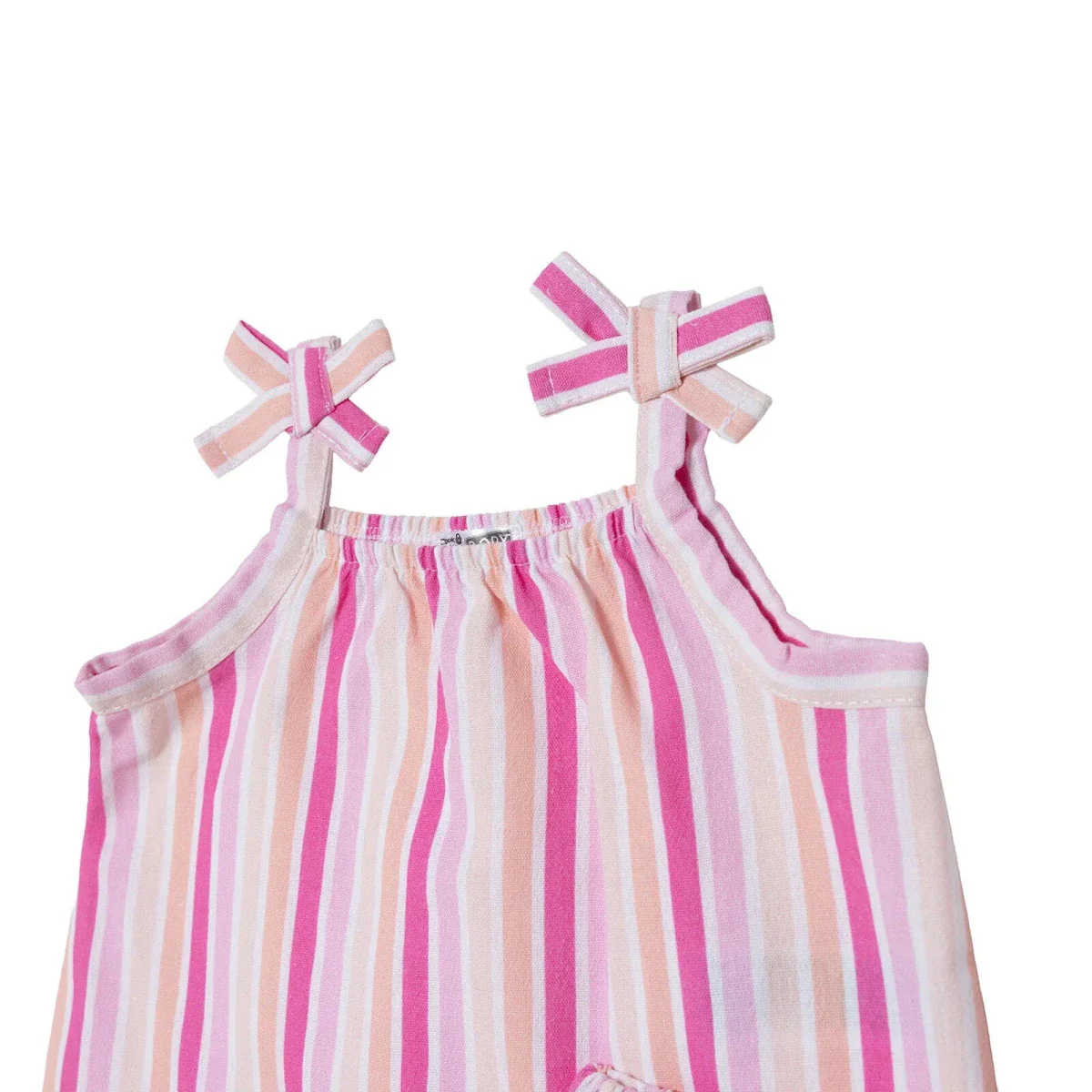HelloBaby Girls Blouse-Shorts Striped Styled Collar - Pink Printed - Image 8