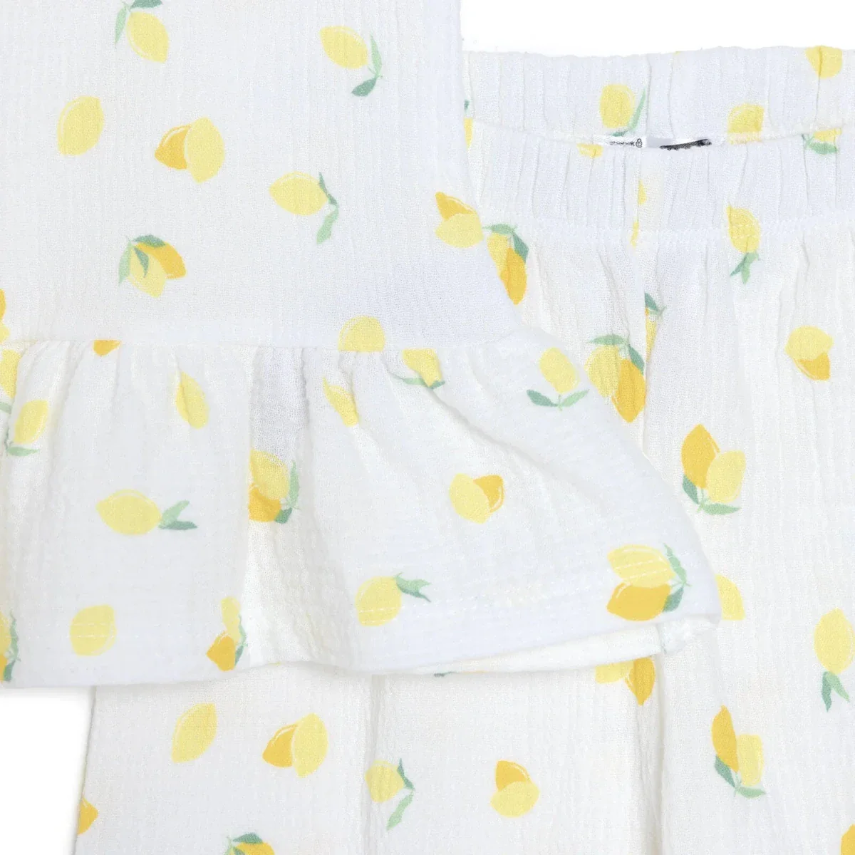 HelloBaby Girls Blouse-Muslin Trousers Fruits - Ecru Printed - Image 4