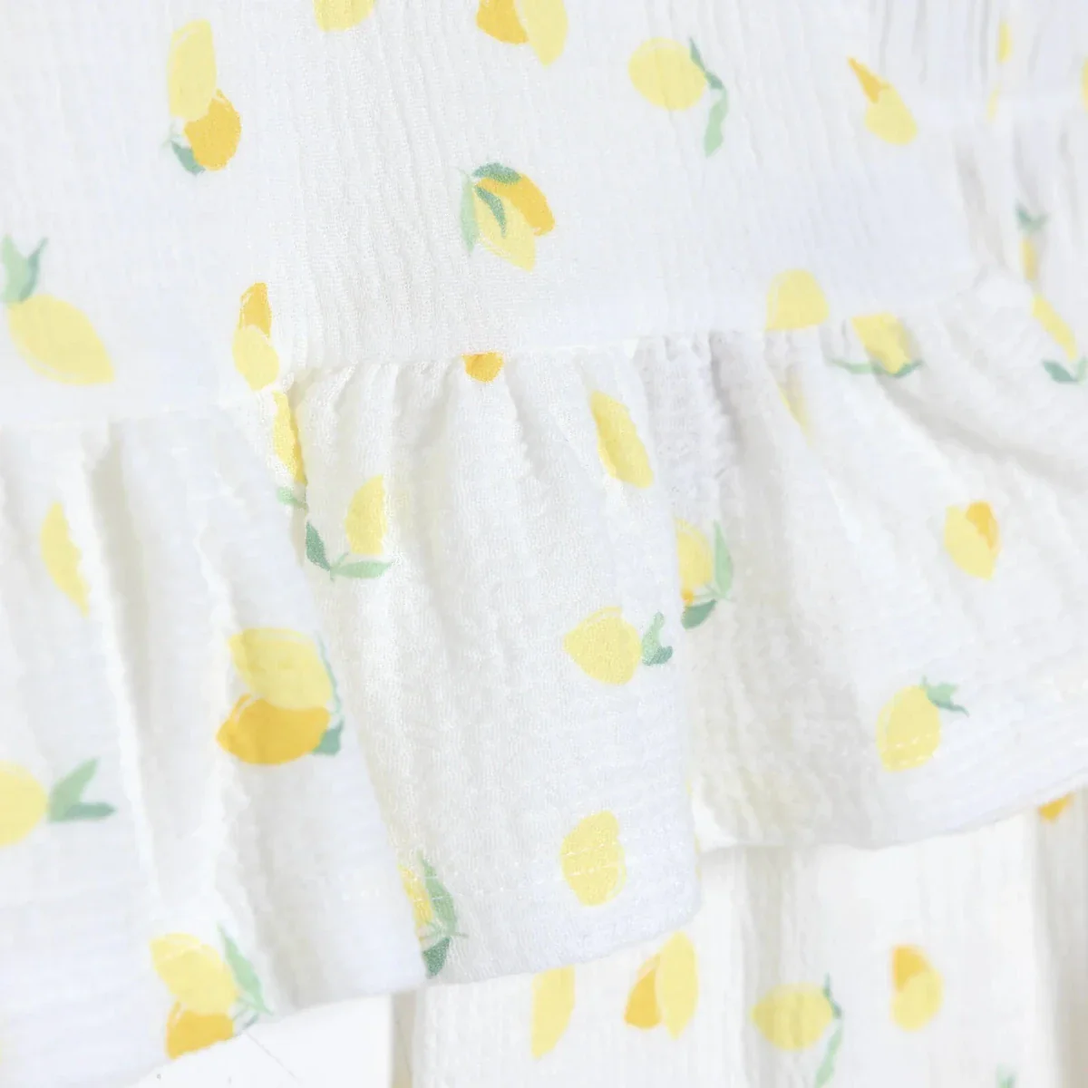 HelloBaby Girls Blouse-Muslin Trousers Fruits - Ecru Printed - Image 8