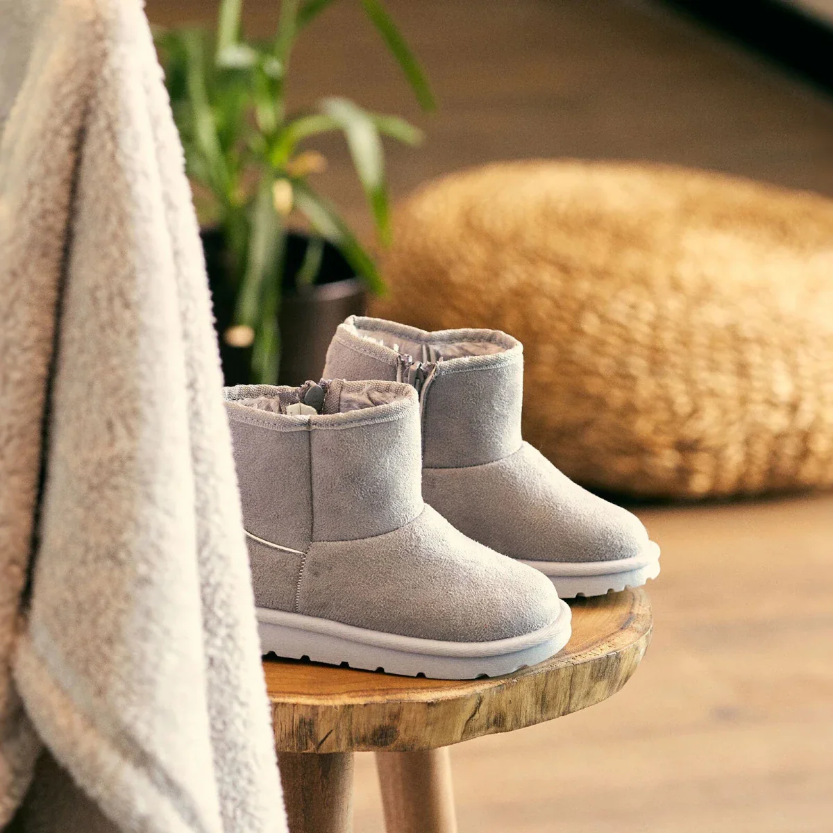 HelloBaby Girls Boots Zip-up - Grey - Image 2