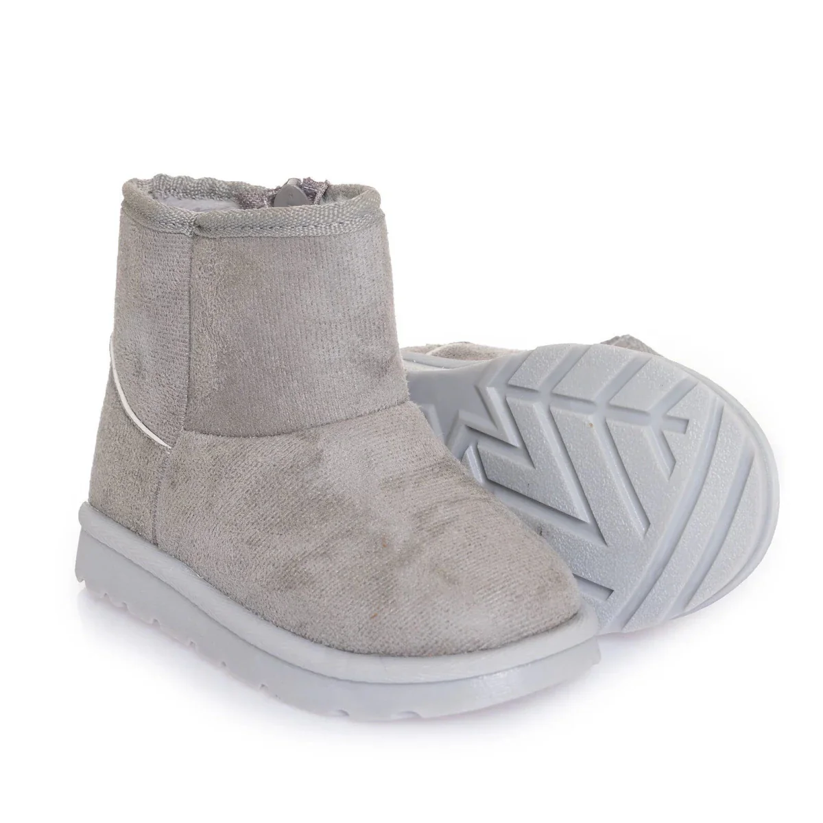 HelloBaby Girls Boots Zip-up - Grey - Image 3