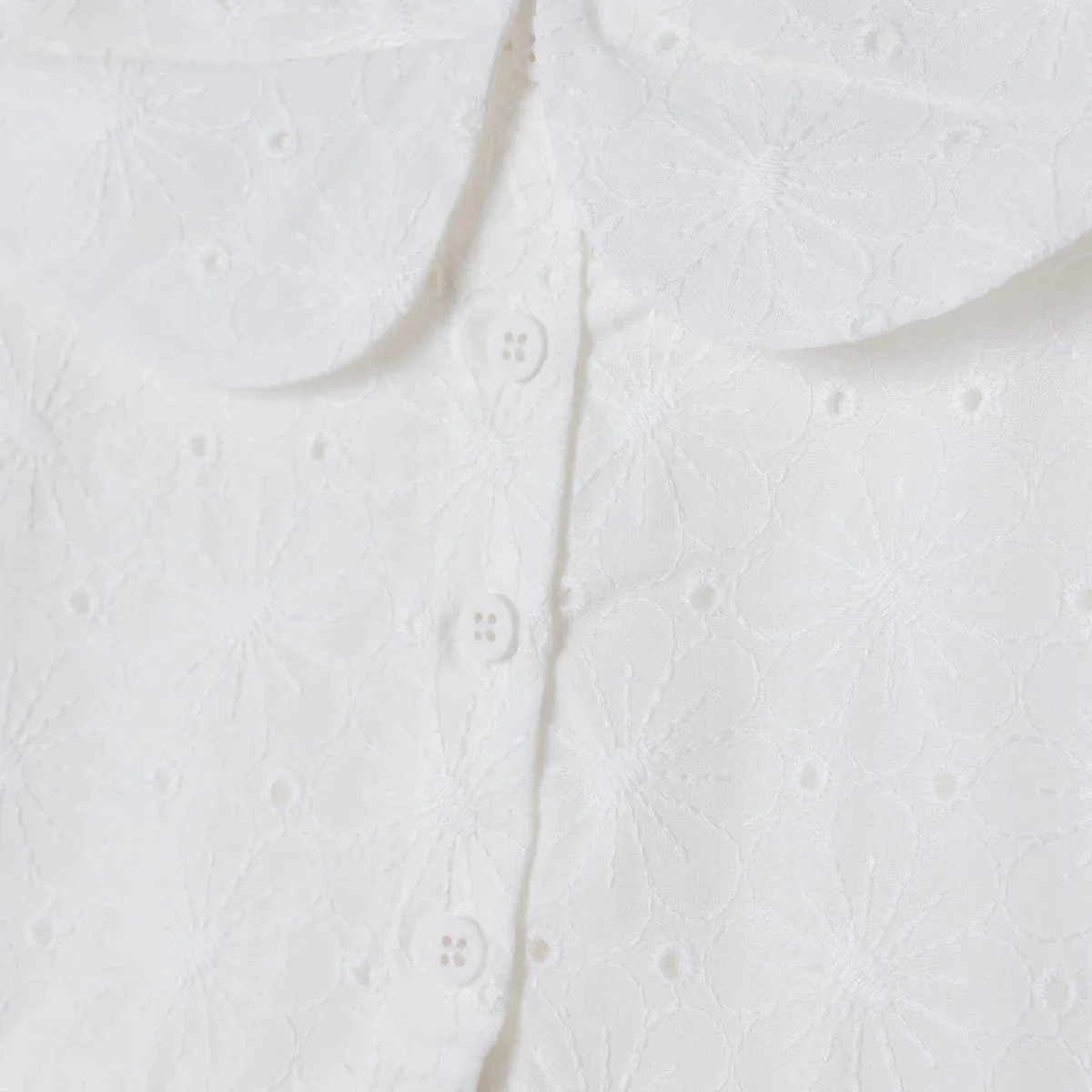 HelloBaby Girls Dress Berry Belle Peter Pan Collar Short Sleeve - White - Image 7
